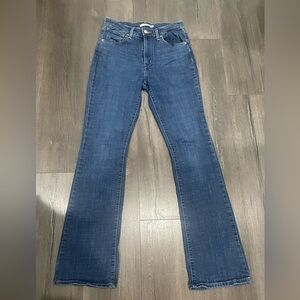 Levi's Blue High Rise Bootcut Jeans